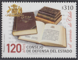 Chile 2078 2015 120 Años Del Consejo De Defensa Del Estado MNH - Chili