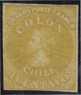 Chile 7 1861/67 Cristobal Colón MH - Chili