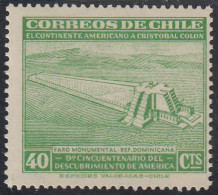 Chile 212 1945 Faro Monumental MH - Chili