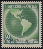 Chile 185 1941 50 Años De La Unión Panamericana MNH - Chili