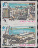 Chile 961/62 1990 Puertos Chilenos MNH - Chili