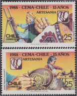 Chile 873/74 1988 Artesanía Chilena MNH - Chili