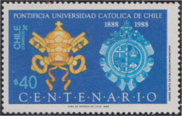 Chile 848 1988 Pontificia Universidad Católica De Chile MNH - Chili