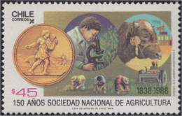 Chile 843 1988 150 Años Sociedad Nacional De Agricultura MNH - Chili