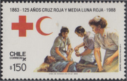 Chile 844 1988 125 Años De Cruz Roja MNH - Chili