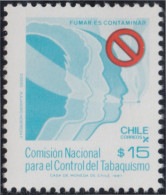 Chile 829 1987 Comisión Nacional Para El Control Del Tabaquismo MNH - Chili