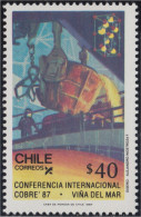 Chile 828 1987 Conferencia Internacional Cobre 87 Viña Del Mar MNH - Chili