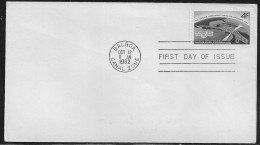 Canal Zone. FDC Sc. 157.   Thatcher Ferry Bridge  FDC Cancellation On Plain FDC Envelope - Kanalzone