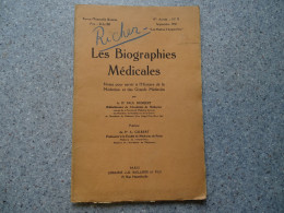 Paul Richer, Chartres, Les Biographies Médicales, 1930, Ref 1529 ; L 22 - 1901-1940