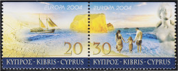 Chipre 1043a/44 2004 Europa Las Vacaciones  MNH - Autres & Non Classés