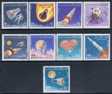 Aden / Mahra State 1967 Mi# 58-66 A Used - Rockets And Spacecraft / Space - Yemen