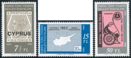 VAR2  Chipre Turco  Nº 80/82  1980  MNH - Andere & Zonder Classificatie