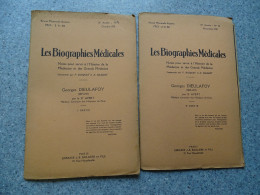 Georges Dieulafoy,  Les Biographies Médicales, 1938, 2 Tomes, Ref 1539 ; L 22 - 1901-1940