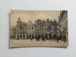 Carte Postale Ancienne (1910) Louvain Place Des Martyrs (côté Ouest) Anciens Véhicules - Leuven