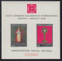 Colombia HB 29 1968 Congreso Eucarístico Bogotá MNH - Colombie