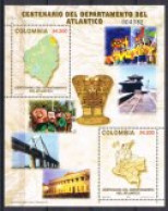 Colombia HB 59 2005 100° Del Departamento Del Atlántico MNH - Colombie