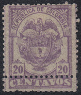 Colombia 98a 1890 Escudo Shield MH - Colombia