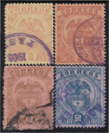 Colombia 114/17 1898/02 Escudos Shields Usado - Colombia