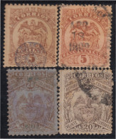 Colombia 109/12 1895 Escudos Shields Usado - Colombia