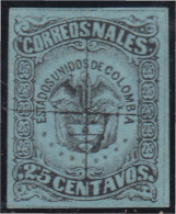 Colombia 53 1870/79 Escudo Shield Usado - Colombia