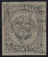 Colombia 53B 1870/79 Escudo Shield Usado - Colombie