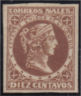 Colombia 55 1876/80 Libertad Liberty MH - Colombie