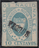 Colombia 12 1861 Escudo Shield Estados Unidos De Nueva Granada  Usado - Colombia