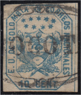 Colombia 20A 1862 Escudo Shield Estados Unidos De Colombia Usado - Colombia