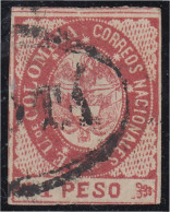 Colombia 33a 1865 Escudo Shield Estados Unidos De Colombia Usado - Colombia