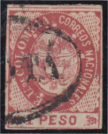 Colombia 33a 1865 Escudo Shield Estados Unidos De Colombia Usado - Colombie