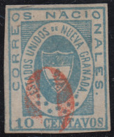 Colombia 12 1861 Escudo Shield Estados Unidos De Nueva Granada  Usado - Colombia