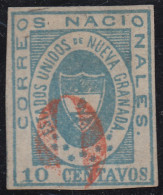 Colombia 12 1861 Escudo Shield Estados Unidos De Nueva Granada  Usado - Colombie