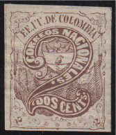 Colombia 50 1870/79 Escudo Shield MH - Colombia