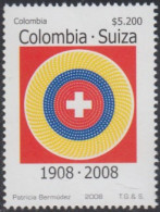 Colombia 1440 2008 100° De Relaciones Diplomáticas Con Suiza MNH - Colombia