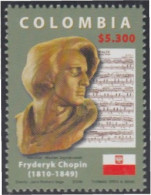 Colombia 1390 2006 Personalidades Musicales. Frederic Chopin. Compositor MNH - Colombia