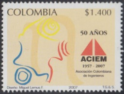 Colombia 1415 2007 500 Años De ACIEM MNH - Colombie