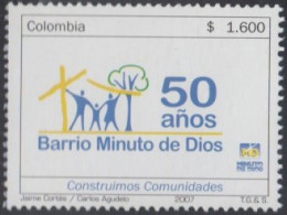 Colombia 1419 2007 50 Años Del Barrio Minuto De Dios MNH - Colombia