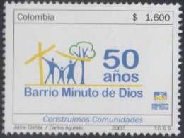 Colombia 1419 2007 50 Años Del Barrio Minuto De Dios MNH - Colombie