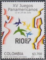 Colombia 1413 2007  Deportes  XV Juegos Panamericanos En Rio De Janeiro MNH - Colombia