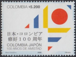 Colombia 1424 2008 100 Años De Relaciones Con Japón MNH - Colombie