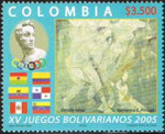 Colombia 1337 2005 Deportes 15 Años De Los Juegos Bolivianos MNH - Colombie