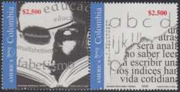 Colombia 1178/1179 2002 América UPAEP. Alfabetización MNH - Colombie