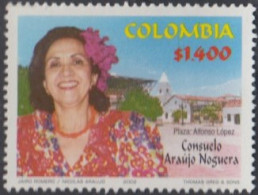 Colombia 1176 2002 1° Año De La Muerte De Consuelo Araujo Noguera MNH - Colombia