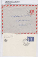 Greenland Station Narssaq Cover + Card  (KG200) - Estaciones Científicas Y Estaciones Del Ártico A La Deriva