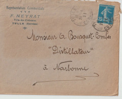 VP 28 . Enveloppe Illustrée . 19 . Représentant Commercial . F Neyrat . Ville Des Créneaux . Tulle . - Bank & Versicherung