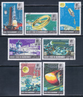 Aden / Qu'aiti State In Hadhramaut 1967 Mi# 115-121 A Used - Programmes And Projects In Lunar Space Research - Yemen