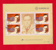 PTB1592- PORTUGAL 1983 BLOCO 55 (selo 1614)- USD_ EUROPA CEPT - 1983