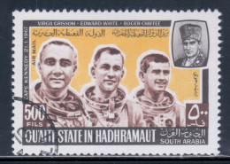 Aden / Qu'aiti State In Hadhramaut 1967 Mi# 141 A Used - Astronauts: Grissom, White, Chaffee / Space - Yemen