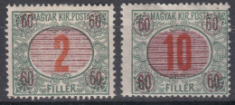 Hungary Temesvar, Romanian Zone 1919 Porto Mi#5-6 B, Mint Hinged - Temesvár