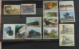 Japan Eisenbahn Marken Lot  Postfrisch **  MNH #6449 - Trains